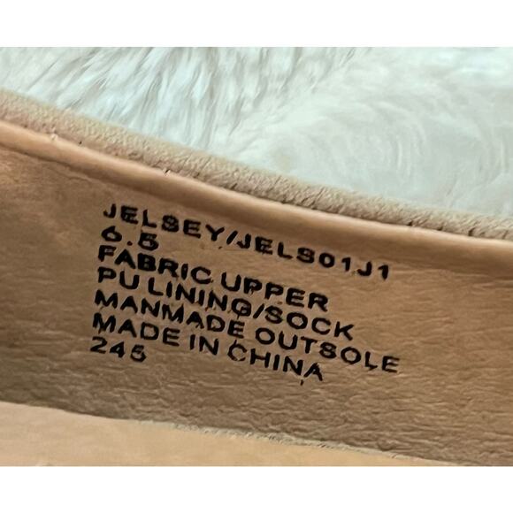 MADDEN GIRL Suede Pumps Tan Beige JELSEY Shoes Women's Size 6.5 Faux High Heel - Picture 6 of 8